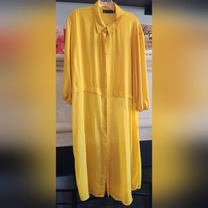 Yellow maxi top, New York & Company, size XXL